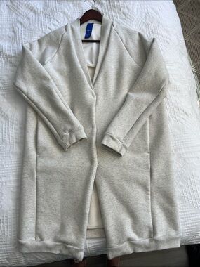Kit and Ace Light Heather Gray Open-Front Cardigan